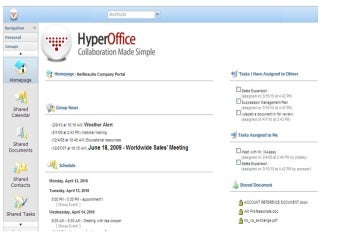 HyperOffice online collaboration software