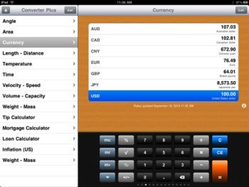 Converter Plus for iPad; top financial iPad apps