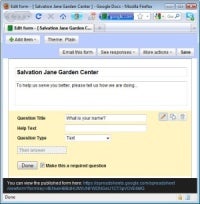 Select a Question Type; small business software
