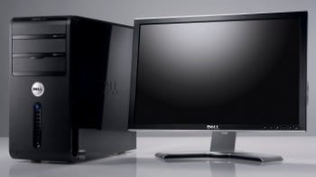  The Vostro 200 mini-tower with 20-inch monitor.