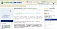 PlanetBargains.com; small business Web tools