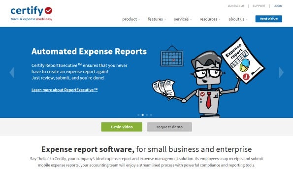 Certify: expense management software