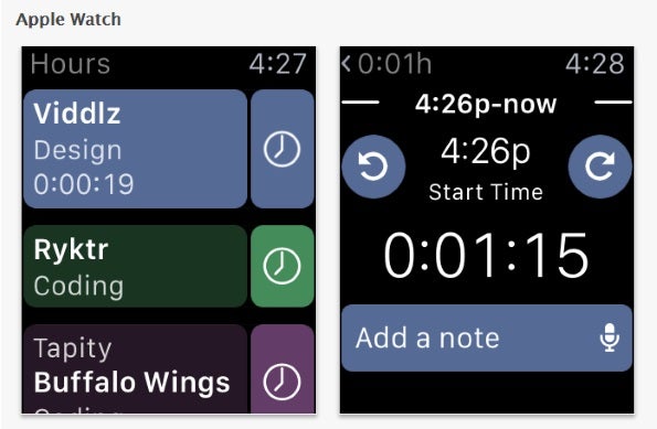 Hours: time-tracking app