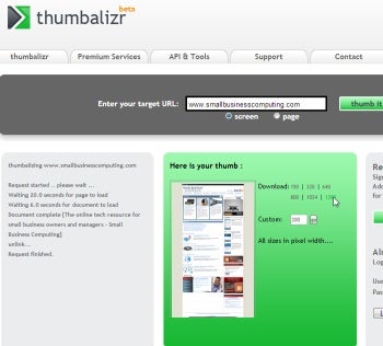 screen capture software: Thumbalizr