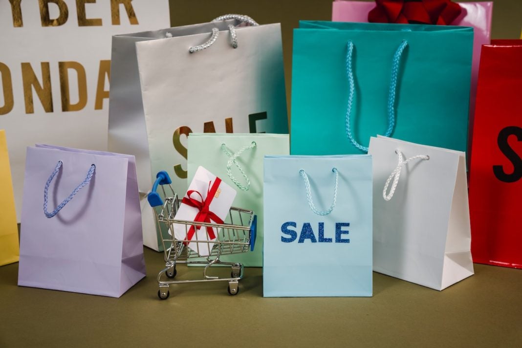 Image of shopping bags. Meant to represent holiday shopping and shipping delays.