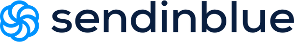 Sendinblue logo in blue.